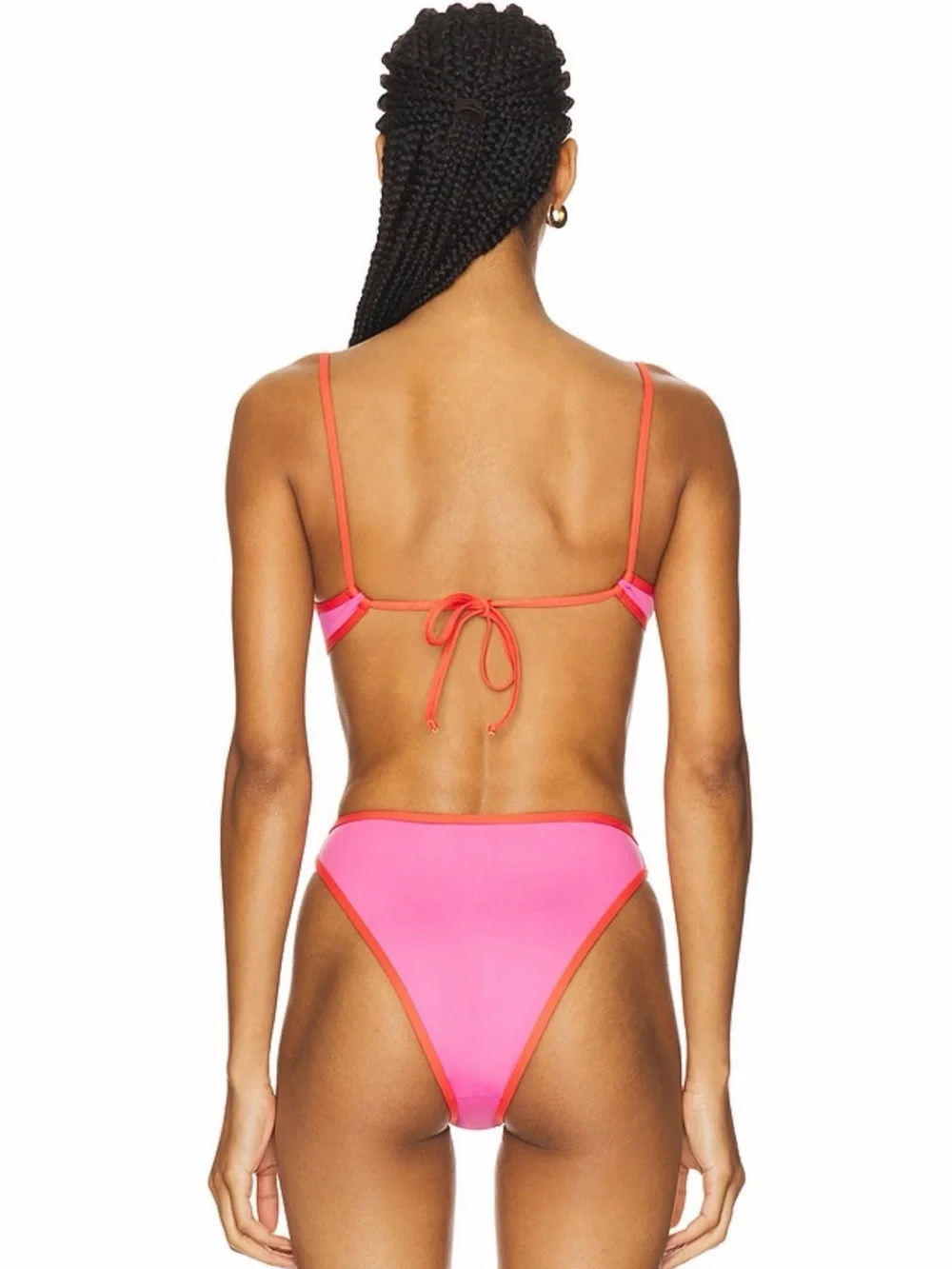 LSPACE Bikini Top and Bottom in Bubblegum & Grapefruit - M